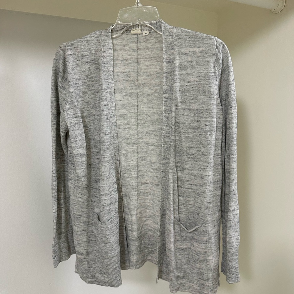 Gap Women's Open-Front Gray Cardigan Sweater